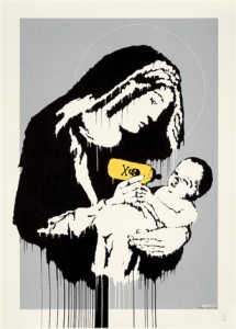 Banksy, stick together gallery, banksy for sale, toxic mary